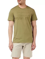 Koszulki męskie - G-STAR RAW Męski t-shirt Originals R T, zielony (Smoke Olive D22775-c506-b212), L - miniaturka - grafika 1