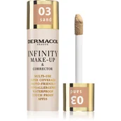 Podkłady do twarzy - Dermacol Infinity Make-Up & Corrector podkład 20 g dla kobiet 03 Sand - miniaturka - grafika 1