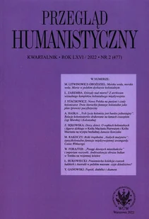 Przegląd Humanistyczny 2/2022 (477) - Czasopisma - miniaturka - grafika 1