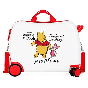 Disney Kubuś Puchatek walizka dla dzieci biała 50 x 39 x 20 cm sztywne ABS kombinowane zamknięcie boczne 34 l 1,8 kg 4 koła - Walizki - miniaturka - grafika 1