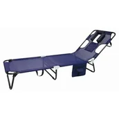 Leżaki ogrodowe - Leżanka plażowa IGUANA granat - miniaturka - grafika 1