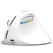 Myszki - Delux M618Mini DB BT+2.4G 2400DPI (biała) - miniaturka - grafika 1