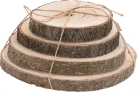 Obrusy i serwetki - Drewniane Podkładki Pod Talerze Natural, Zestaw 4 Sztuk - miniaturka - grafika 1