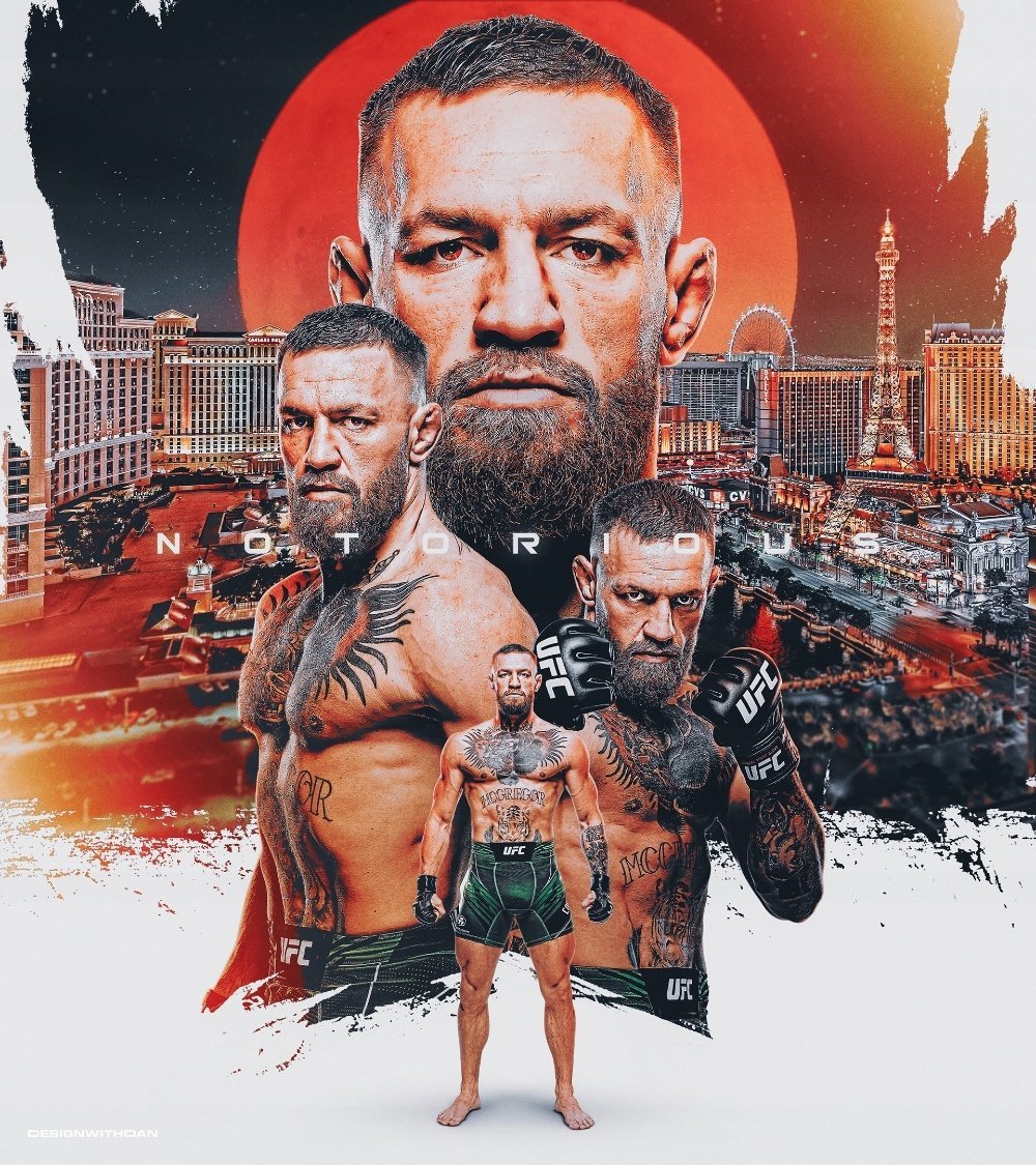 PODKŁADKA POD MYSZ Nadruk 22x18 cm Conor McGregor The Notorious Prezent