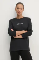 Bluzki damskie - Columbia longsleeve bawełniany North Cascades kolor czarny 2013481 - miniaturka - grafika 1