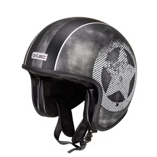 W-TEC Kask motocyklowy otwarty Angeric Grey Star, Szara Gwiazda, S (55-56) 22398-S - Kaski motocyklowe - miniaturka - grafika 1