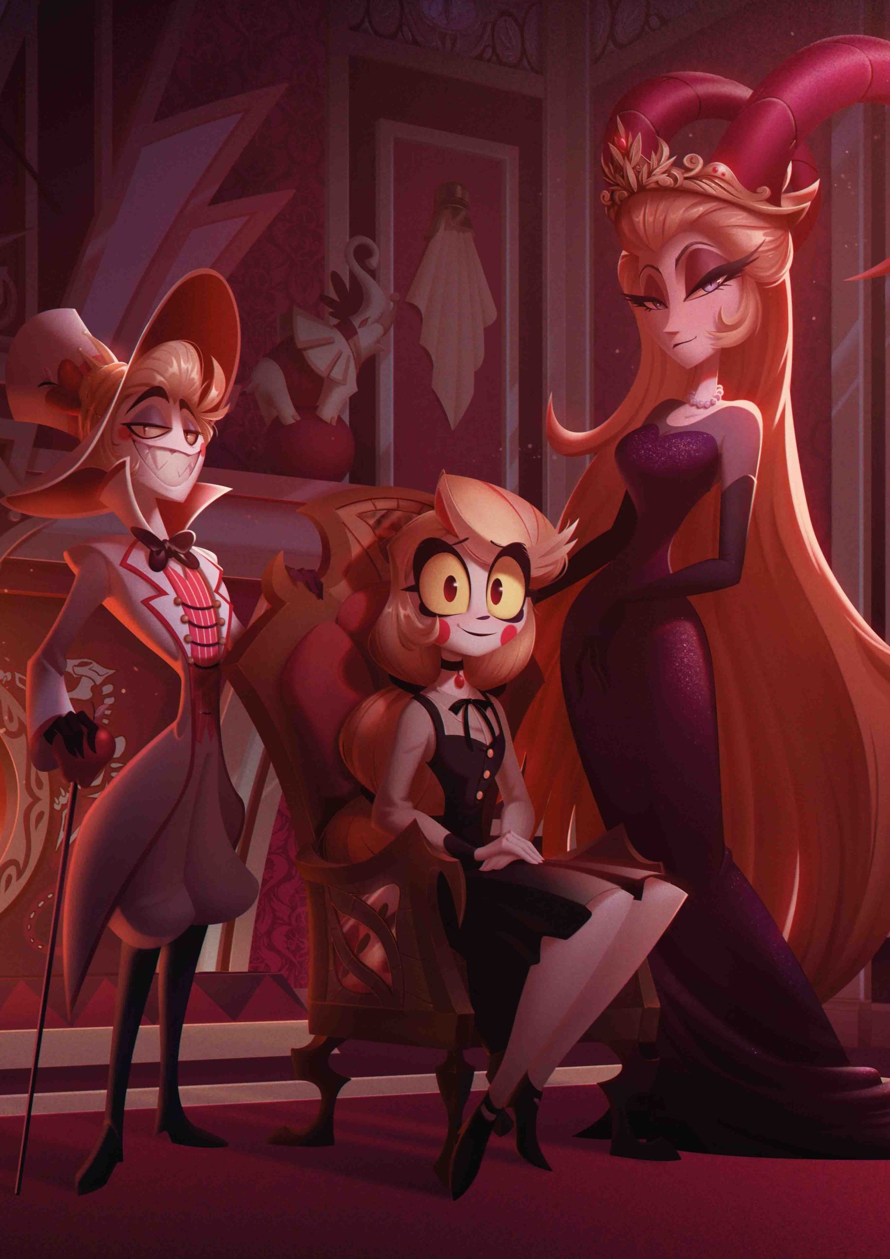 Plakat A2 Hazbin Hotel Lucifer Lucyfer Lilith Charlie Morningstar