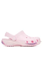Buty dla dziewczynek - Crocs Klapki Classic Star Sparkle Shaker Clog 211620 Różowy - miniaturka - grafika 1