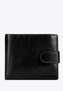 Męski portfel skórzany z zapięciem na napę czarny - Portfele Męski portfel skórzany z zapięciem na napę czarny - Portfele - miniaturka - grafika 1