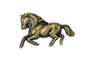 Akcesoria jeździeckie - Znaczek z galopującym konikiem - miniaturka - grafika 1