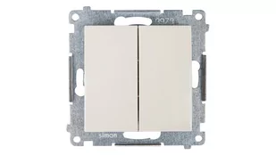 Kontakt Kontakt_Simon Przycisk podwójny zwierny bez piktogramu (moduł) 10AX. 250V. szybkozłącza krem DP2.01/41 - Wyłączniki światła i elektryczne - miniaturka - grafika 1
