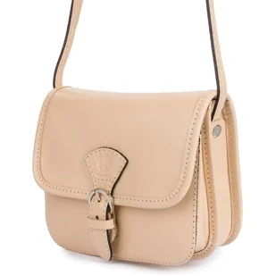 Beżowa Beltimore Damska Skórzana Mała Torebka Listonoszka K66 Brązowy, Beżowy - Torebki damskie Beżowa Beltimore Damska Skórzana Mała Torebka Listonoszka K66 Brązowy, Beżowy - Torebki damskie - miniaturka - grafika 1