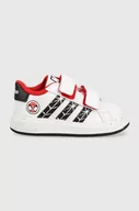 Buty dla chłopców - adidas sneakersy dziecięce GRAND COURT Spider-man kolor biały - miniaturka - grafika 1