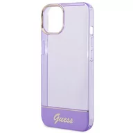 Etui i futerały do telefonów - Guess GUHCP14MHGCOU iPhone 14 Plus 6,7'' fioletowy/purple hardcase Translucent - miniaturka - grafika 1