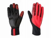 Rękawiczki rowerowe - Czarne rękawiczki rowerowe KROSS CONTROVENTO 2.0 rozmiar S - miniaturka - grafika 1