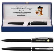 Długopisy - Prezent dla Wychowawcy / Długopis z Grawerem / Waterman Allure / Ozdobne Etui Waterman / Czarny mat - miniaturka - grafika 1