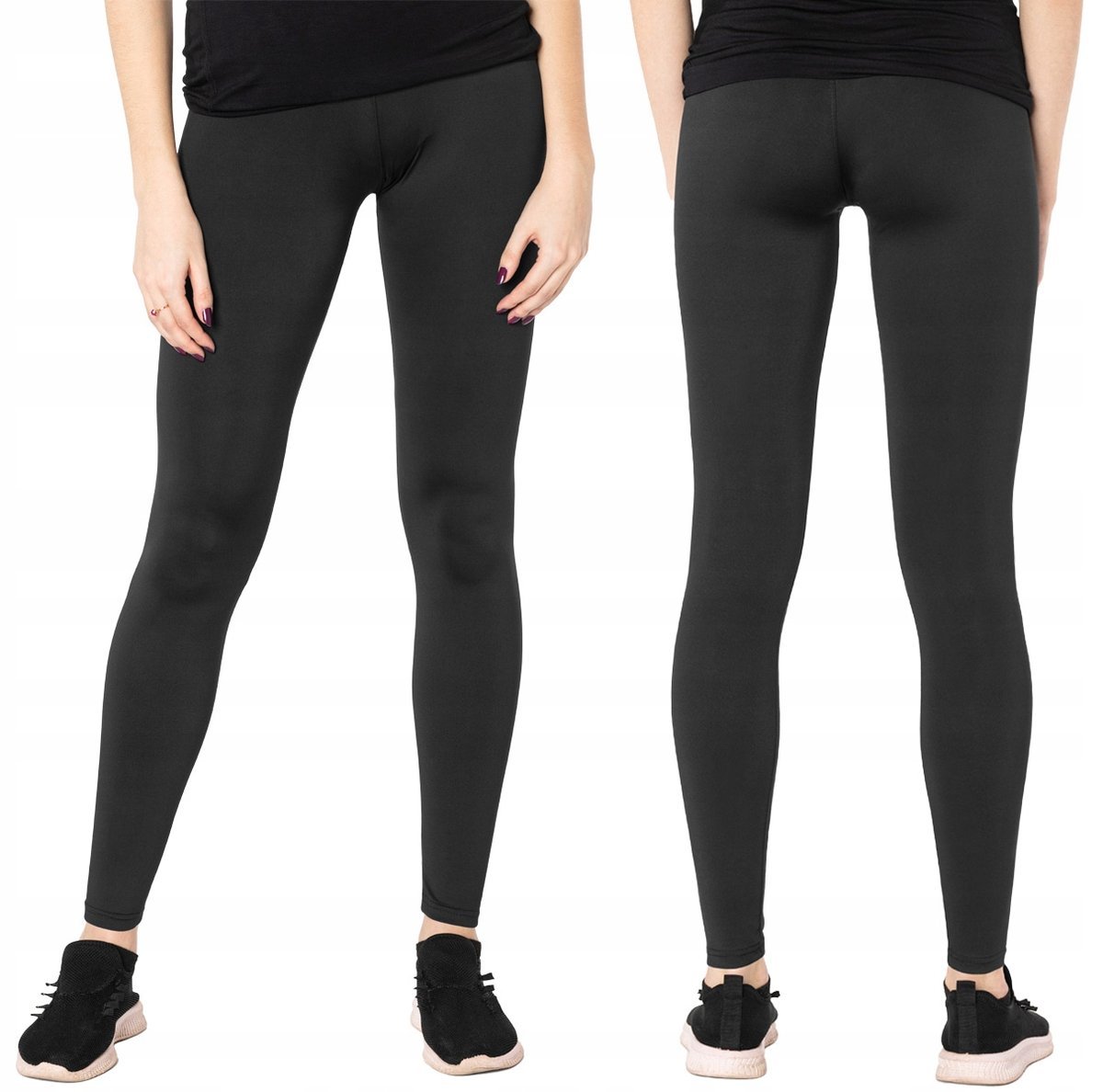 Spodnie Legginsy Getry Leginsy Damskie FA40 S czarne