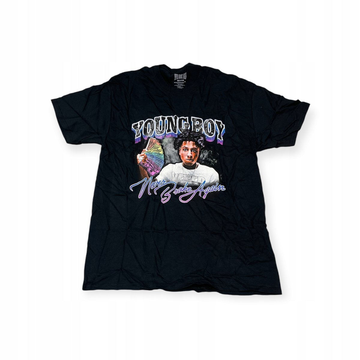 Koszulka T-shirt męski okrągły dekolt SPENCER'S NEVER BROKE AGAIN M