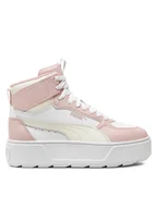 Buty dla dziewczynek - Puma Sneakersy Karmen Rebelle Mid Jr 388729 10 Różowy - miniaturka - grafika 1