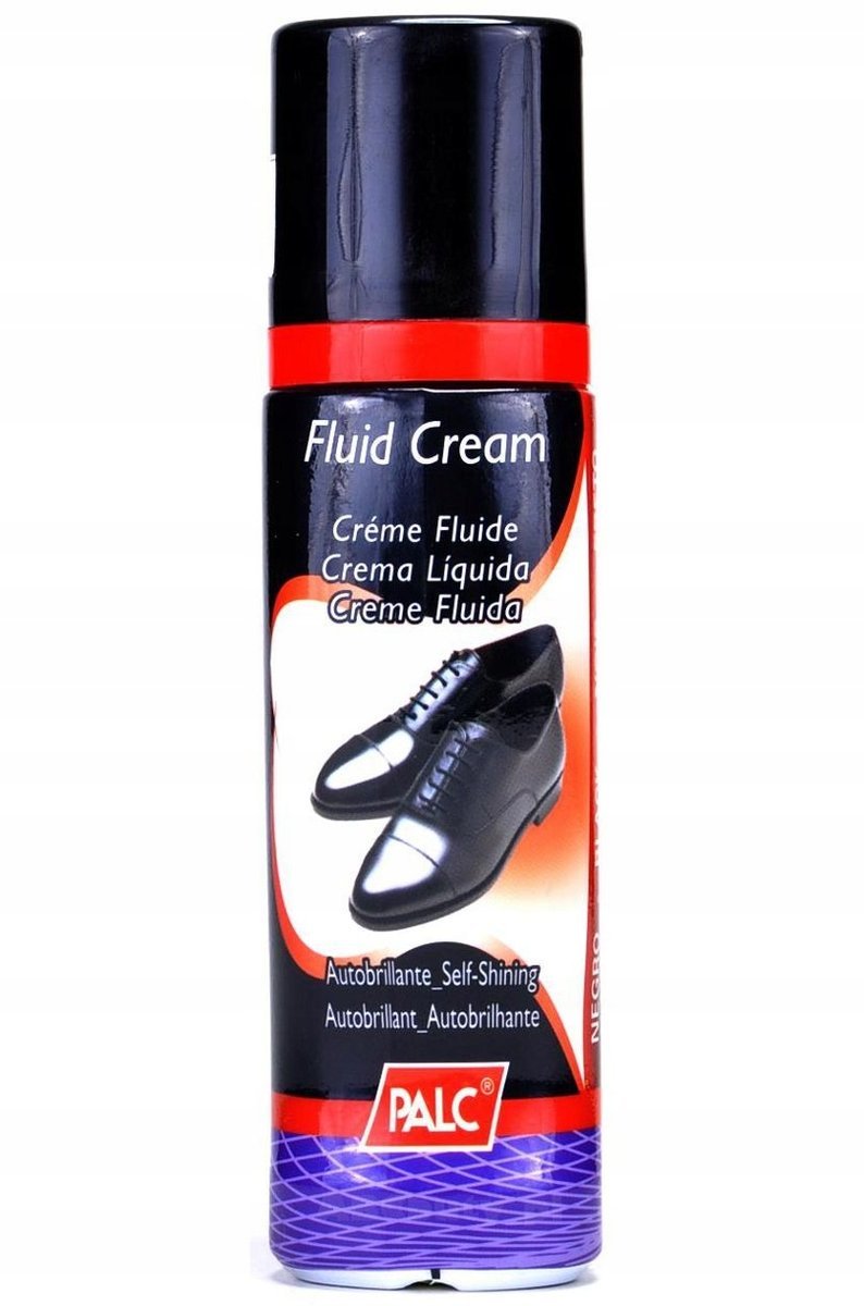 CZARNA Sampopołyskowa PASTA w płynie DO SKÓRY NATURALNEJ GŁADKIEJ Gąbka 75