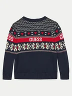 Swetry dla chłopców - Guess Sweter N4BR04 Z2NN0 Kolorowy Regular Fit - miniaturka - grafika 1