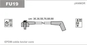 Układ zapłonowy - akcesoria - JANMOR Zestaw przewodów zapłonowych FU19 - miniaturka - grafika 1