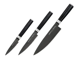 Samura MO-V STONEWASH SET 3 PZ (CUOCO-FILETTARE-SPELUCCHINO) - Noże kuchenne - miniaturka - grafika 1