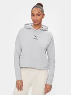 Bluzy damskie - Puma Bluza 67003380 Szary Regular Fit - miniaturka - grafika 1