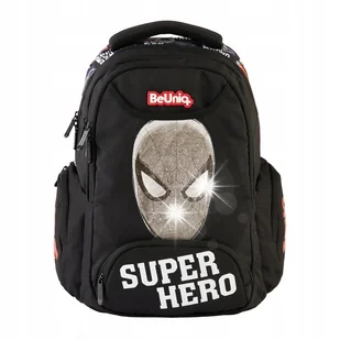 PLECAK SZKOLNY MŁODZIEŻOWY TORNISTER CZARNY SPIDERMAN - Plecaki szkolne i tornistry - miniaturka - grafika 1