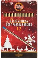 Kredki, ołówki, pastele i pisaki - Koh-I-Noor pastele suche, 12 kolorów - miniaturka - grafika 1