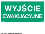 Tablice BHP - SIGNPROJECT AA001 Wyjście ewakuacyjne 800x400 - miniaturka - grafika 1