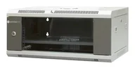 Szafy rack - EmiterNet Szafa wisząca niedzielona 19'' 4U, drzwi blacha/szkło, 600×450×280mm szer./gł./wys. - miniaturka - grafika 1