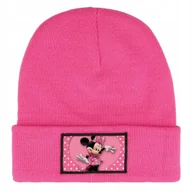 Czapki damskie - Czapka Zimowa Dziecięca MINNIE MOUSE MODNA Myszki Prezent Wzory Różowa - miniaturka - grafika 1