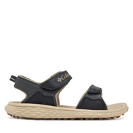 Sandały męskie - Sandały Columbia Konos Hiker 2-Strap 2121561 Czarny - miniaturka - grafika 1