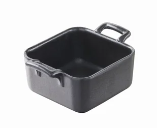 Revol BELLE CUISINE NOIR mini naczynie kwadratowe 7x7 cm Cast iron style - Miski i półmiski - miniaturka - grafika 1