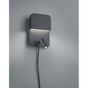 Trio Kinket LAMPA ścienna LUIGI 222270232 metalowa OPRAWA regulowana LED 7,3W minimalistyczna tuba czarna 222270232 - Lampy ścienne - miniaturka - grafika 1