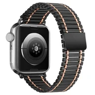 Akcesoria do smartwatchy - opaska pasek bransoleta MILANESEBAND "3" Apple Watch 1/2/3/4/5/6/7/8/9/SE 38/40/41mm czarna - miniaturka - grafika 1