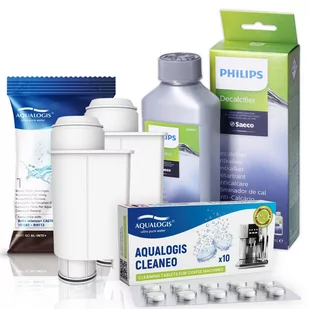 Zestaw Do Saeco Philips, AL-Inte + 2szt, Odkamieniacz CA6700/00 250ml,  Aqualogis Cleaneo - Akcesoria i części do ekspresów do kawy - miniaturka - grafika 1