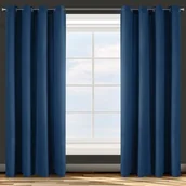 Zasłony - Zasłona na przelotkach ADORE 140 x 250 cm ciemnoniebieski - miniaturka - grafika 1