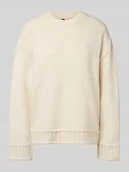 Swetry damskie - Sweter z dzianiny o kroju oversized z okrągłym dekoltem model ‘ORLY’ - miniaturka - grafika 1