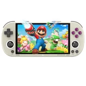 Konsole i gry retro - TRIMUI Smart Pro Handheld Game Console, 4.96" IPS Screen, Linux OS, 1GB RAM 8GB Storage 128GB TF Card, 5 Hours Playtime - Grey - miniaturka - grafika 1