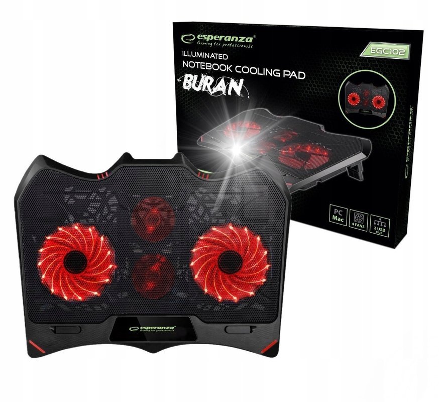 PODKŁADKA PODSTAWKA CHŁODZACA POD LAPTOPA LED