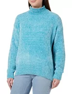 Swetry damskie - nascita Damski sweter z dzianiny 19025231-NA03, turkusowo-niebieski, XL/XXL, turkusowy/niebieski, XL-XXL - miniaturka - grafika 1