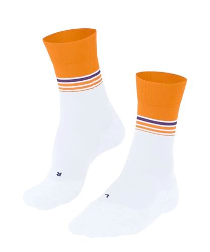 FALKE Kobiety Skarpety do biegania RU4 Endurance Cool W So materiał funkcyjny przeciw pęcherzom cienkie1 Para, Biały White 2009 Stripe, 41-42