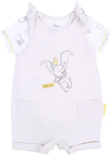 Beżowo-melanżowy rampers + body dla niemowląt DUMBO 6-9 m 74 cm - Rampersy - miniaturka - grafika 1