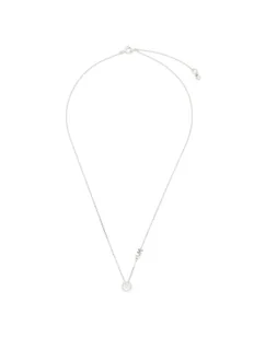 Michael Kors Naszyjnik Pave Halo Necklace MKC1208AN040 Srebrny - Naszyjniki - miniaturka - grafika 1