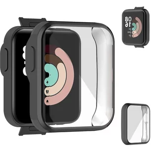 Etui ochronne do Xiaomi Mi Watch Lite Czarne - Akcesoria do pulsometrów i zegarków sportowych - miniaturka - grafika 1