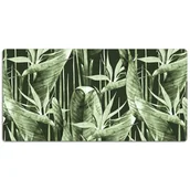 Podkładki na biurko - Mata ochronna z nadrukiem Ciemne liście 120x60 cm, Dywanomat - miniaturka - grafika 1