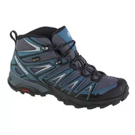 Buty sportowe męskie - Buty Salomon X Ultra Pioneer Mid Gtx M 471964 niebieskie - miniaturka - grafika 1