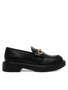 LOVE MOSCHINO Loafersy JA10394G1MIA0000 Czarny - Półbuty damskie - miniaturka - grafika 1